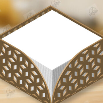 Intra απο ξύλο plywood 3mm-4mm πάχος – Ξύλινη θήκη χαρτοπετσέτας Δέσμη κοπής με λέιζερ Δίασταση  20x20 cm INTRAFABR-120361856 - Image 5