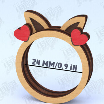 Intra απο ξύλο plywood 3mm-4mm πάχος – Ξύλινο δαχτυλίδι χαρτοπετσέτας | Αρχείο CNC Δίασταση  20x20 cm INTRAFABR-120030519 - Image 1