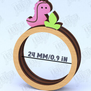 Intra απο ξύλο plywood 3mm-4mm πάχος – Ξύλινο δαχτυλίδι χαρτοπετσέτας | Αρχείο CNC Δίασταση  20x20 cm INTRAFABR-120030532 - Image 1