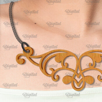 Intra απο ξύλο plywood 3mm-4mm πάχος – Ξύλινο Κολιέ με Design Δίασταση  40x30 cm INTRAFABR-101679895 - Image 1