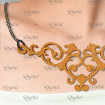 Intra απο ξύλο plywood 3mm-4mm πάχος – Ξύλινο Κολιέ με Design Δίασταση  40x30 cm INTRAFABR-101679946 - Image 1