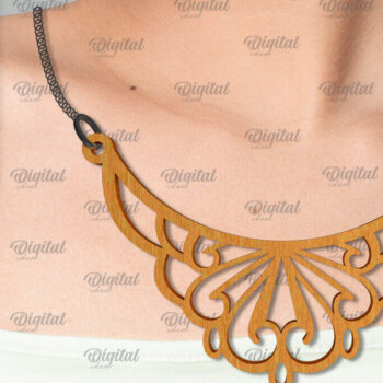 Intra απο ξύλο plywood 3mm-4mm πάχος – Ξύλινο Κολιέ με Design Δίασταση  40x30 cm INTRAFABR-101677803 - Image 1