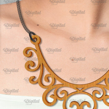 Intra απο ξύλο plywood 3mm-4mm πάχος – Ξύλινο Κολιέ με Design Δίασταση  40x30 cm INTRAFABR-101679803 - Image 1