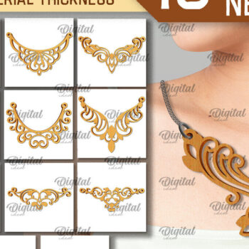 Intra απο ξύλο plywood 3mm-4mm πάχος – Ξύλινα Κολιέ Δέσμη κοπής με λέιζερ Δίασταση  20x20 cm INTRAFABR-101754663 - Image 1