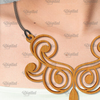 Intra απο ξύλο plywood 3mm-4mm πάχος – Ξύλινα Κολιέ Δέσμη κοπής με λέιζερ Δίασταση  20x20 cm INTRAFABR-101754663 - Image 4