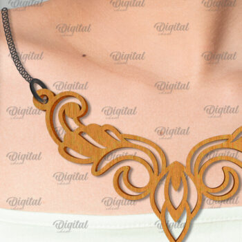 Intra απο ξύλο plywood 3mm-4mm πάχος – Ξύλινα Κολιέ Δέσμη κοπής με λέιζερ Δίασταση  20x20 cm INTRAFABR-101754663 - Image 6