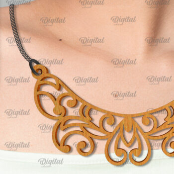 Intra απο ξύλο plywood 3mm-4mm πάχος – Ξύλινα Κολιέ Δέσμη κοπής με λέιζερ Δίασταση  20x20 cm INTRAFABR-101754663 - Image 8