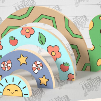 Intra απο ξύλο plywood 3mm-4mm πάχος – Ξύλινη Χελώνα Φωλιάσματος | Παιχνίδι μωρού | CNC Δίασταση  20x20 cm INTRAFABR-101169296 - Image 1