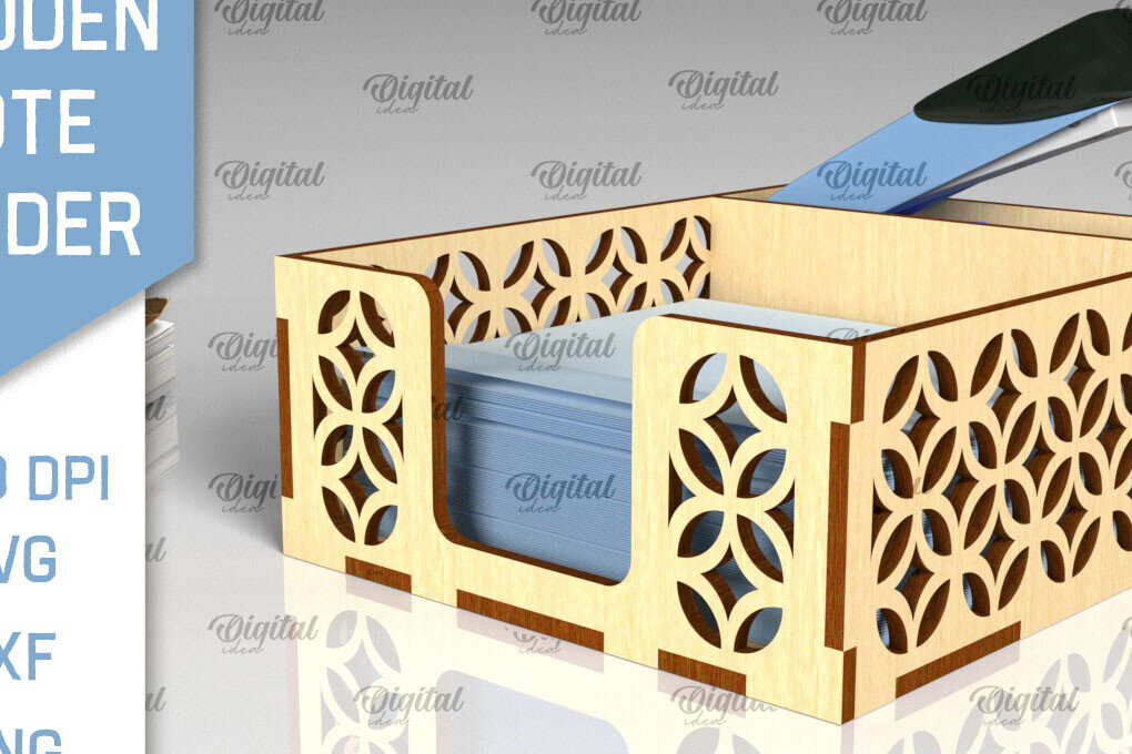 Intra απο ξύλο plywood 3mm-4mm πάχος – Ξύλινη θήκη για σημειωματάρια Cut Laser Δίασταση  20x20 cm INTRAFABR-99622239