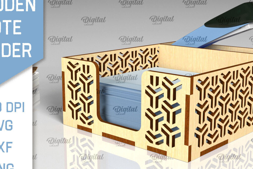 Intra απο ξύλο plywood 3mm-4mm πάχος – Ξύλινη θήκη για σημειωματάρια Cut Laser Δίασταση  20x20 cm INTRAFABR-99622308