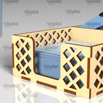 Intra απο ξύλο plywood 3mm-4mm πάχος – Ξύλινη θήκη για σημειωματάρια Cut Laser Δίασταση  20x20 cm INTRAFABR-99622425 - Image 1