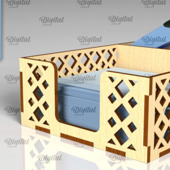 Intra απο ξύλο plywood 3mm-4mm πάχος – Ξύλινη θήκη για σημειωματάρια Cut Laser Δίασταση  20x20 cm INTRAFABR-99622527 - Image 1