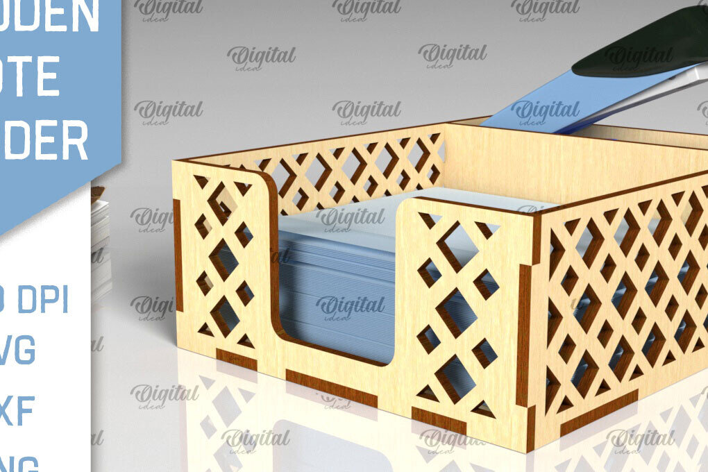 Intra απο ξύλο plywood 3mm-4mm πάχος – Ξύλινη θήκη για σημειωματάρια Cut Laser Δίασταση  20x20 cm INTRAFABR-99622527