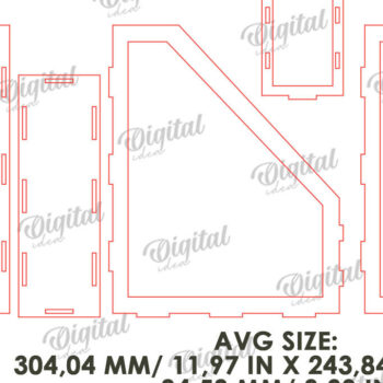 Intra απο ξύλο plywood 3mm-4mm πάχος – Ξύλινοι χάρτινοι δίσκοι LaserCut Bundle Δίασταση  20x20 cm INTRAFABR-112098869 - Image 3