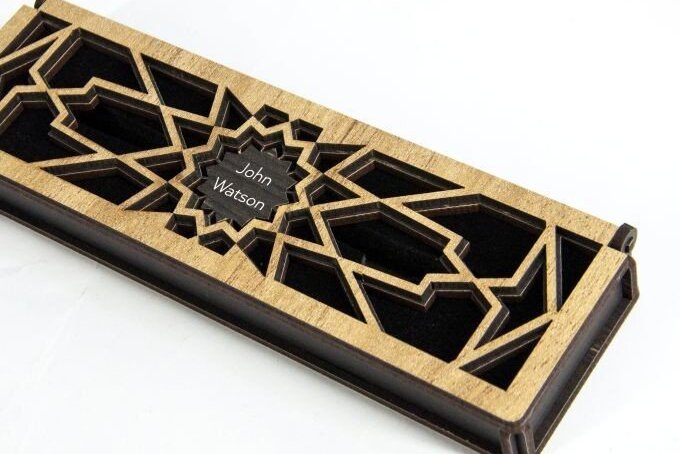 Intra απο ξύλο plywood 3mm-4mm πάχος – Ξύλινο κουτί στυλό, Κουτί κοσμημάτων δώρου Δίασταση  20x20 cm INTRAFABR-38313744