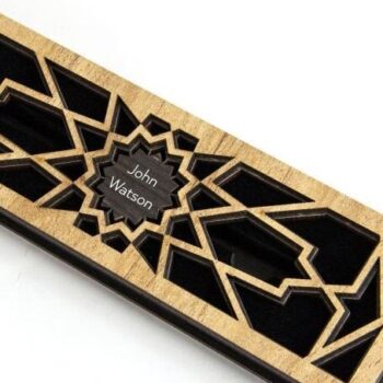 Intra απο ξύλο plywood 3mm-4mm πάχος – Ξύλινο κουτί στυλό, Κουτί κοσμημάτων δώρου Δίασταση  20x20 cm INTRAFABR-38313744 - Image 3