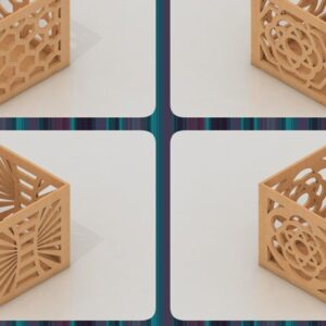 Intra απο ξύλο plywood 3mm-4mm πάχος – Ξύλινη θήκη στυλό / Στυλνοθήκη Αρχεία Δίασταση  20x20 cm INTRAFABR-37104615