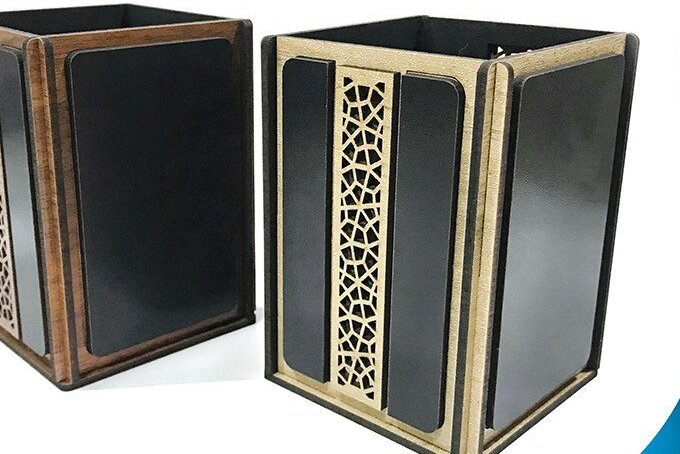 Intra απο ξύλο plywood 3mm-4mm πάχος – Ξύλινη θήκη για στυλό Δίασταση  20x20 cm INTRAFABR-35440862