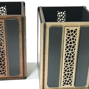 Intra απο ξύλο plywood 3mm-4mm πάχος – Ξύλινη θήκη για στυλό Δίασταση  20x20 cm INTRAFABR-35440862 - Image 3