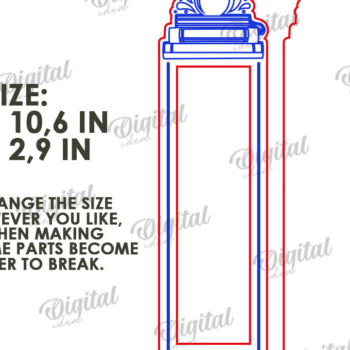 Intra απο ξύλο plywood 3mm-4mm πάχος – Ξύλινη Μολυβοθήκη Δίασταση  20x20 cm INTRAFABR-119547686 - Image 2