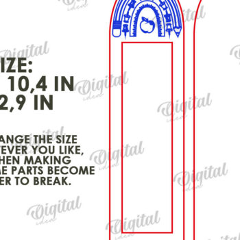 Intra απο ξύλο plywood 3mm-4mm πάχος – Ξύλινη Μολυβοθήκη Δίασταση  20x20 cm INTRAFABR-119547841 - Image 2