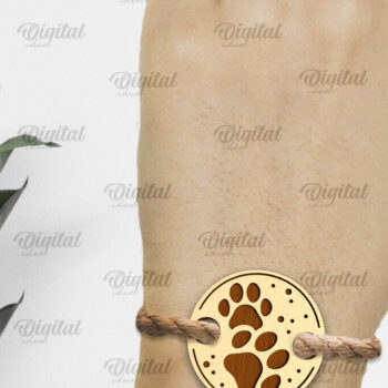 Intra απο ξύλο plywood 3mm-4mm πάχος – Ξύλινα βραχιόλια για κατοικίδια Πακέτο κοπής με λέιζερ Δίασταση  20x20 cm INTRAFABR-94341368 - Image 5