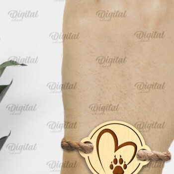 Intra απο ξύλο plywood 3mm-4mm πάχος – Ξύλινα βραχιόλια για κατοικίδια Πακέτο κοπής με λέιζερ Δίασταση  20x20 cm INTRAFABR-94341368 - Image 6