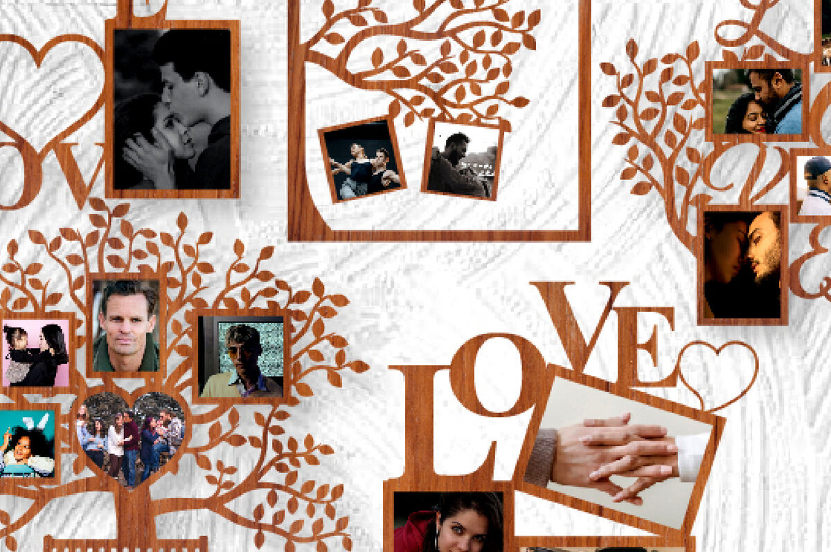 Intra απο ξύλο plywood 3mm-4mm πάχος – Ξύλινες κορνίζες φωτογραφιών Μεγάλη δέσμη κοπής με λέιζερ Δίασταση  20x20 cm INTRAFABR-25730102