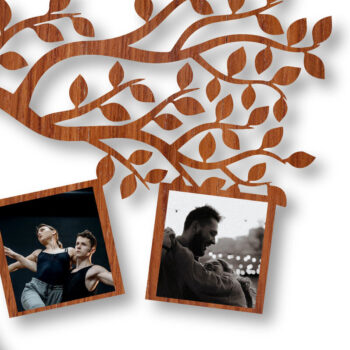 Intra απο ξύλο plywood 3mm-4mm πάχος – Ξύλινες κορνίζες φωτογραφιών Μεγάλη δέσμη κοπής με λέιζερ Δίασταση  20x20 cm INTRAFABR-25730102 - Image 2