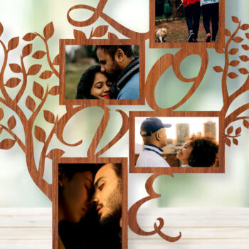 Intra απο ξύλο plywood 3mm-4mm πάχος – Ξύλινες κορνίζες φωτογραφιών Μεγάλη δέσμη κοπής με λέιζερ Δίασταση  20x20 cm INTRAFABR-25730102 - Image 4