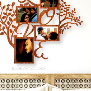 Intra απο ξύλο plywood 3mm-4mm πάχος – Ξύλινες κορνίζες φωτογραφιών Μεγάλη δέσμη κοπής με λέιζερ Δίασταση  20x20 cm INTRAFABR-25730102 - Image 5