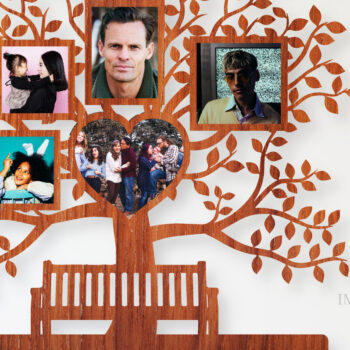 Intra απο ξύλο plywood 3mm-4mm πάχος – Ξύλινες κορνίζες φωτογραφιών Μεγάλη δέσμη κοπής με λέιζερ Δίασταση  20x20 cm INTRAFABR-25730102 - Image 7