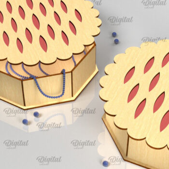 Intra απο ξύλο plywood 3mm-4mm πάχος – Ξύλινα Κουτιά Δώρου Πίτας Πακέτο κοπής με λέιζερ Δίασταση  20x20 cm INTRAFABR-103857854 - Image 7