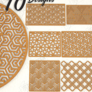 Intra απο ξύλο plywood 3mm-4mm πάχος – Δέσμη κοπής με λέιζερ ξύλινο σουπλά | CNC Δίασταση  20x20 cm INTRAFABR-119603958