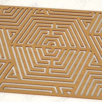 Intra απο ξύλο plywood 3mm-4mm πάχος – Δέσμη κοπής με λέιζερ ξύλινο σουπλά | CNC Δίασταση  20x20 cm INTRAFABR-119603958 - Image 11