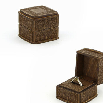 Intra απο ξύλο plywood 3mm-4mm πάχος – Ξύλινο Δαχτυλίδι Κουτί. Αρχείο κοπής με λέιζερ Δίασταση  20x20 cm INTRAFABR-95099866 - Image 1