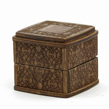 Intra απο ξύλο plywood 3mm-4mm πάχος – Ξύλινα Δαχτυλίδι Κουτιά. 3 Μοντέλα. Αρχείο λέιζερ Δίασταση  20x20 cm INTRAFABR-95291997 - Image 2