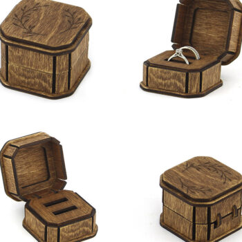 Intra απο ξύλο plywood 3mm-4mm πάχος – Ξύλινα Δαχτυλίδι Κουτιά. 3 Μοντέλα. Αρχείο λέιζερ Δίασταση  20x20 cm INTRAFABR-95291997 - Image 7