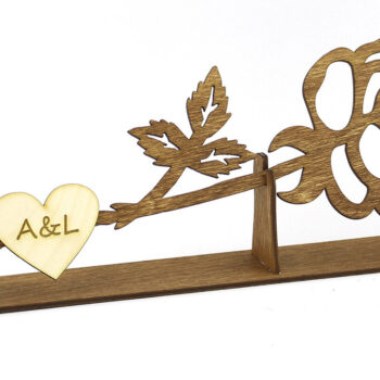 Intra απο ξύλο plywood 3mm-4mm πάχος – Ξύλινο τριαντάφυλλο. Αρχείο κοπής με λέιζερ Δίασταση  20x20 cm INTRAFABR-95291939 - Image 3