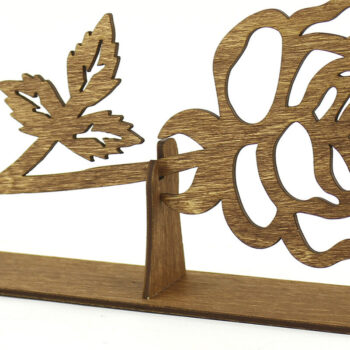 Intra απο ξύλο plywood 3mm-4mm πάχος – Ξύλινο τριαντάφυλλο. Αρχείο κοπής με λέιζερ Δίασταση  20x20 cm INTRAFABR-95291939 - Image 4