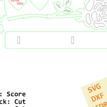 Intra απο ξύλο plywood 3mm-4mm πάχος – Ξύλινο τριαντάφυλλο. Αρχείο κοπής με λέιζερ Δίασταση  20x20 cm INTRAFABR-95291939 - Image 8