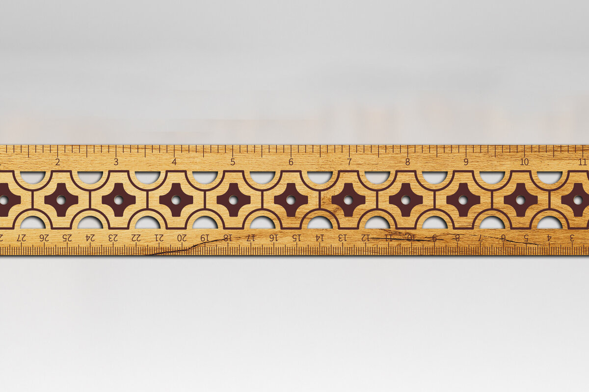 Intra απο ξύλο plywood 3mm-4mm πάχος – Ξύλινος χάρακας Δίασταση  20x20 cm INTRAFABR-123423347