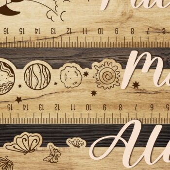 Intra απο ξύλο plywood 3mm-4mm πάχος – Ξύλινος ΧΑΡΑΚΑΣ Δέσμη με Όνομα Δίασταση  20x20 cm INTRAFABR-33551039 - Image 2