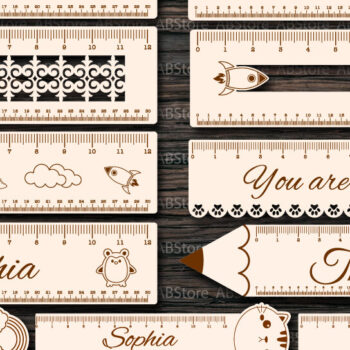 Intra απο ξύλο plywood 3mm-4mm πάχος – Ξύλινος χάρακας Δέσμη κοπής με λέιζερ Δίασταση  20x20 cm INTRAFABR-116743768 - Image 1