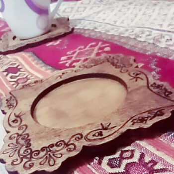 Intra απο ξύλο plywood 3mm-4mm πάχος – Ξύλινο πιατάκι για φλιτζάνι καφέ,, Dxf Δίασταση  20x20 cm INTRAFABR-108164397 - Image 2