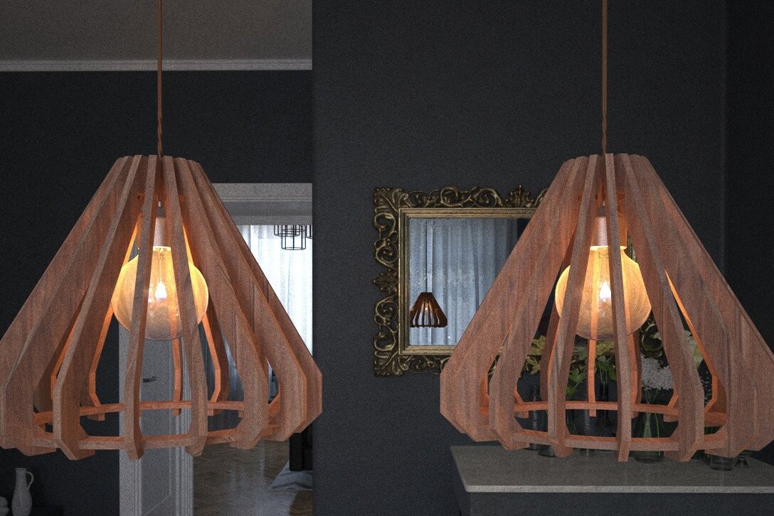 Intra απο ξύλο plywood 3mm-4mm πάχος – Ξύλινο Σκανδιναβικό Κρεμαστό Ανοιχτό Απόχρωση Δίασταση  20x20 cm INTRAFABR-43068047