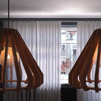 Intra απο ξύλο plywood 3mm-4mm πάχος – Ξύλινο Σκανδιναβικό Κρεμαστό Ανοιχτό Απόχρωση Δίασταση  20x20 cm INTRAFABR-43068047 - Image 2