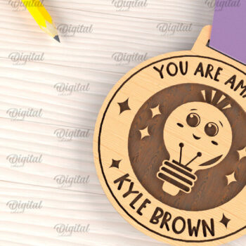 Intra απο ξύλο plywood 3mm-4mm πάχος – Ξύλινα Σχολικά Μετάλλια Δέσμη κοπής με λέιζερ Δίασταση  20x20 cm INTRAFABR-96223755 - Image 6