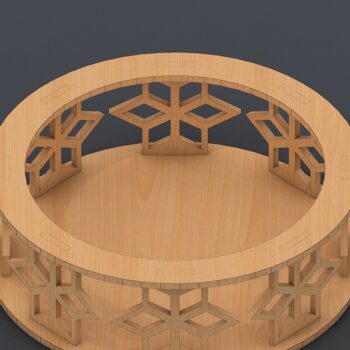 Intra απο ξύλο plywood 3mm-4mm πάχος – Ξύλινος δίσκος σερβιρίσματος Ψηφιακά κομμένα αρχεία Δίασταση  20x20 cm INTRAFABR-41728775 - Image 8
