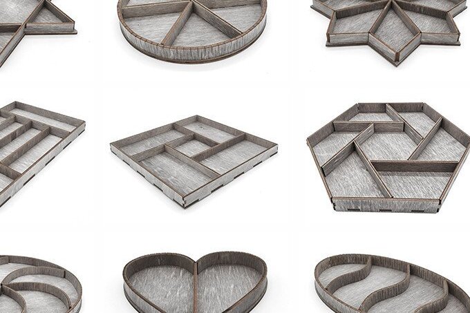 Intra απο ξύλο plywood 3mm-4mm πάχος – Ξύλινος δίσκος σερβιρίσματος Δίασταση  20x20 cm INTRAFABR-35441182